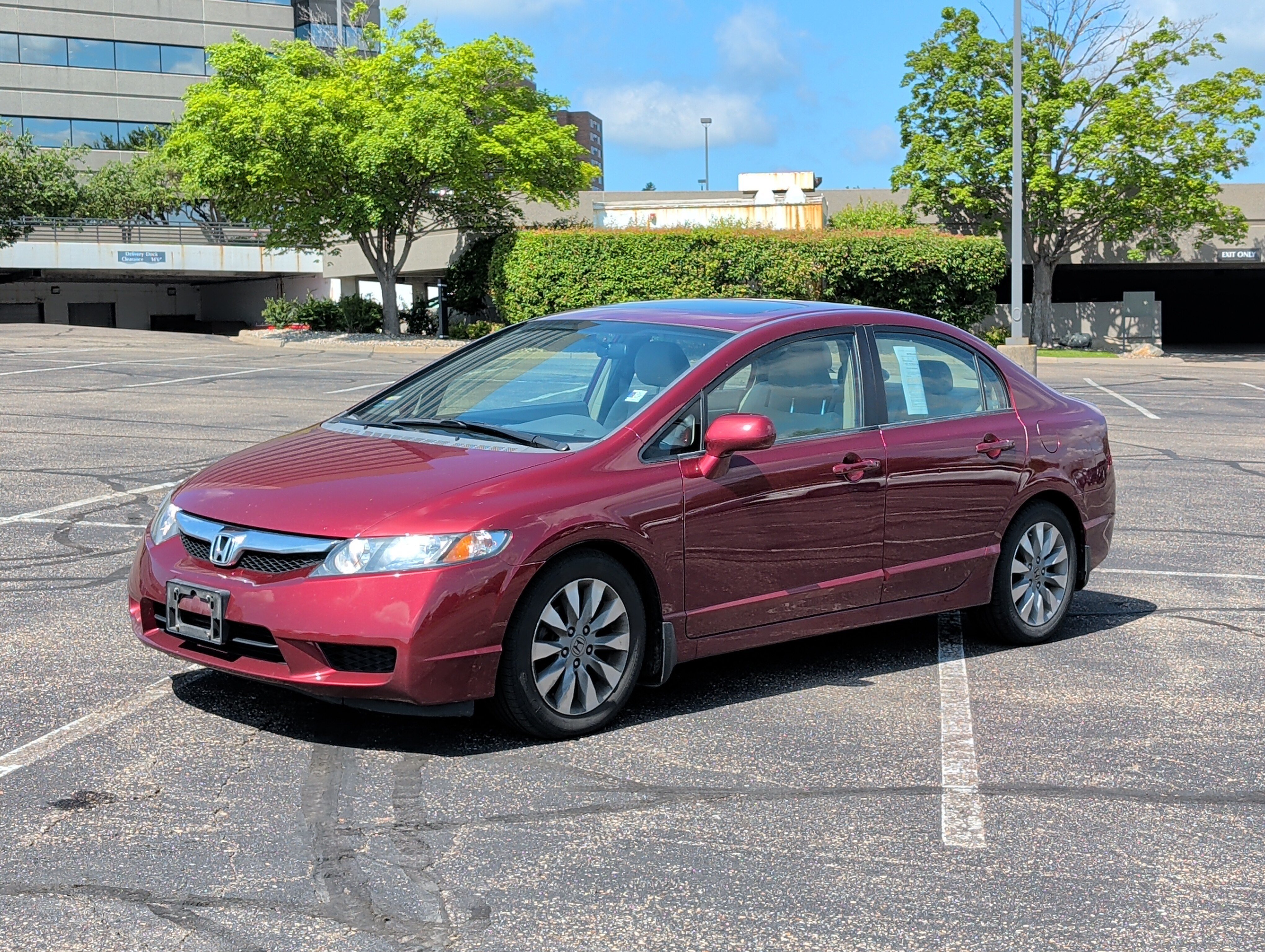 Used 2009 Honda Civic EX with VIN 19XFA16819E037055 for sale in Bloomington, MN