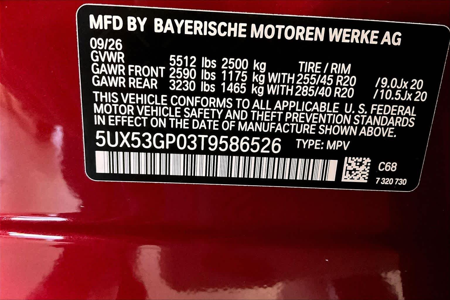 New 2026 Vegas Red Metallic BMW 30 xDrive image 18