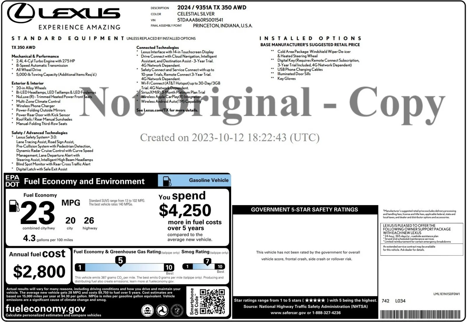 2024 Lexus TX 350 - Photo 26