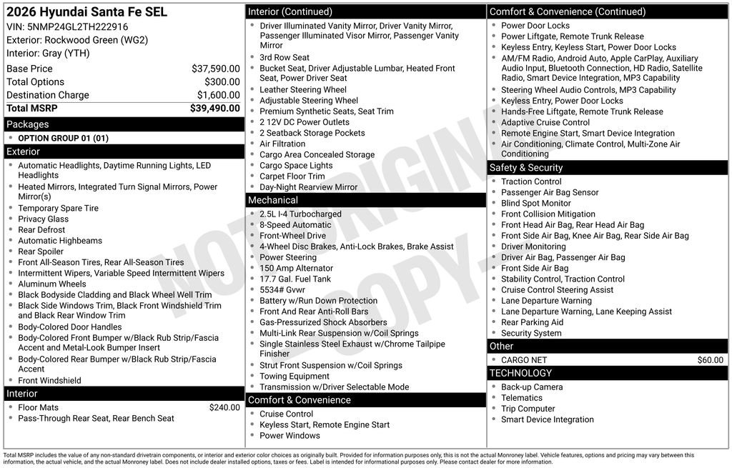 New 2026 Green Hyundai SEL FWD image 23