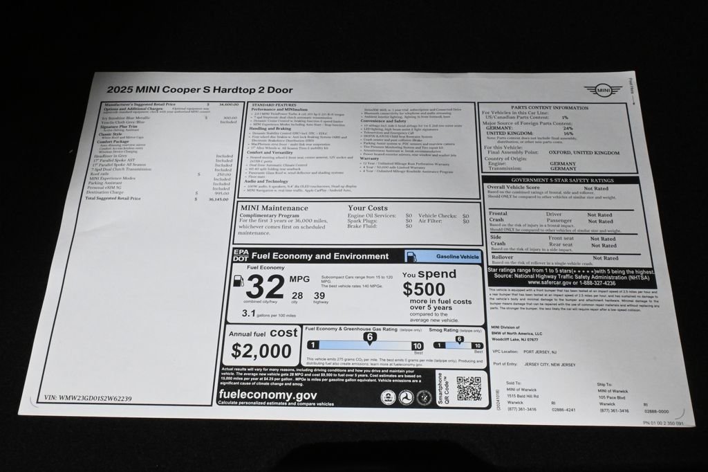 Certified Used 2025 Blue MINI  image 34