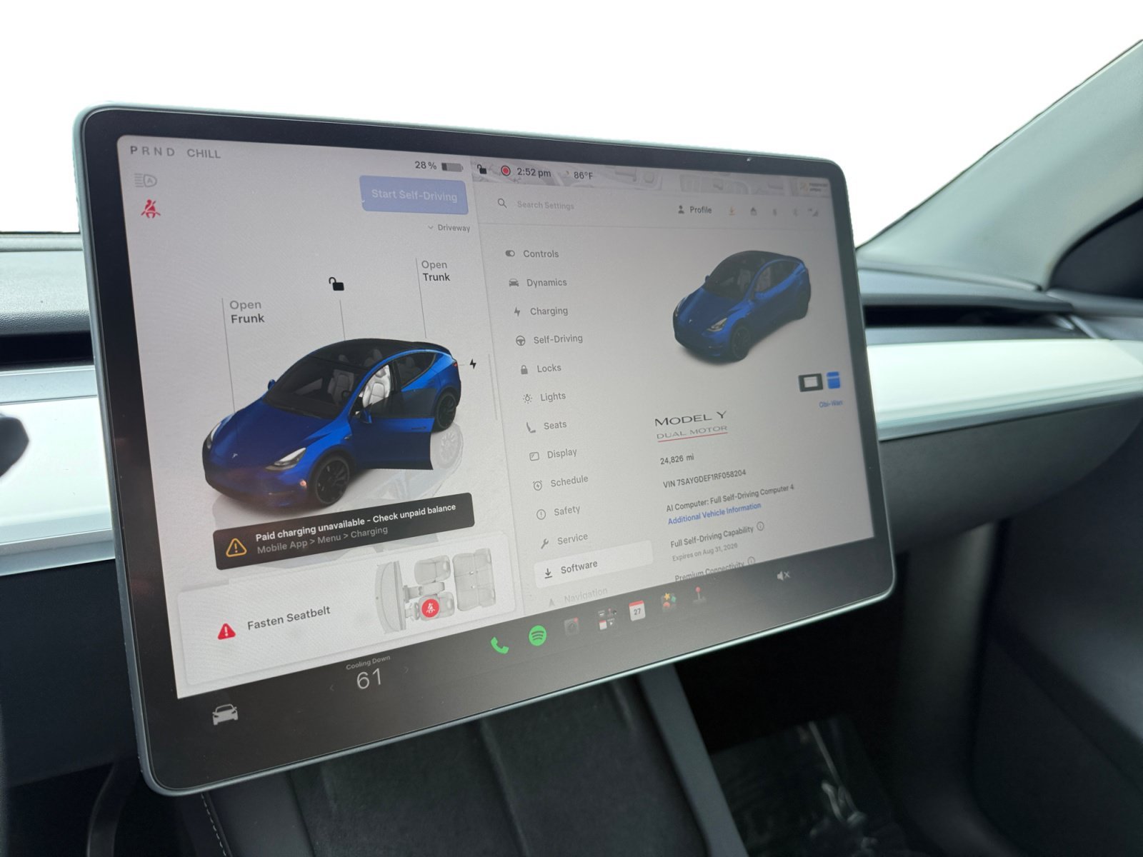 Used 2024 Blue Tesla Performance image 11