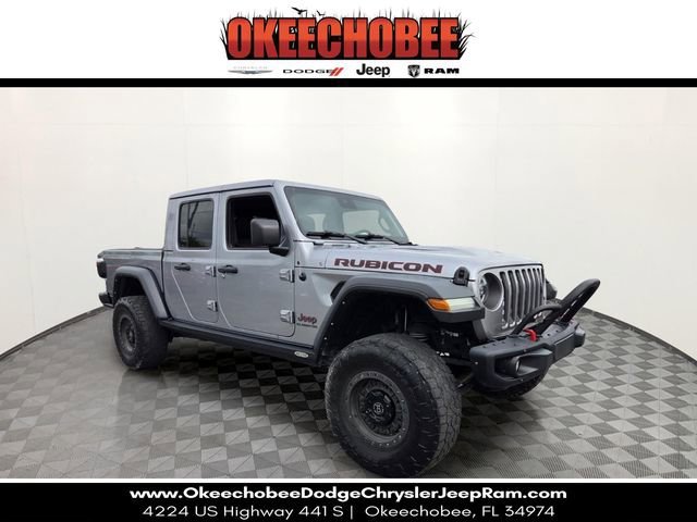 Used 2021 Billet Silver Metallic Clearcoat Jeep Rubicon image 1