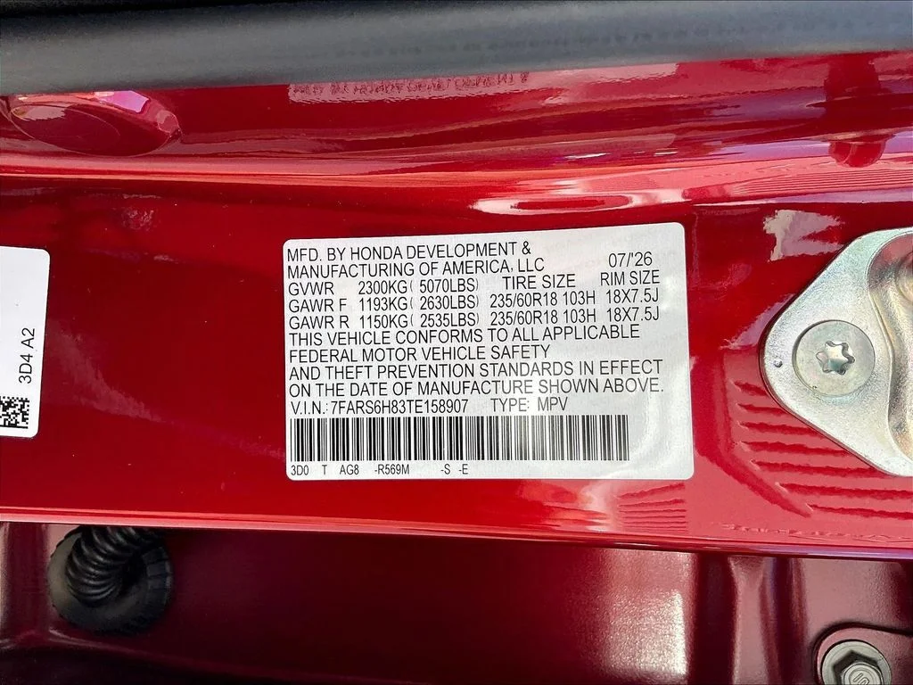 New 2026 Radiant Red Metallic Honda AWD Sport-L Hybrid image 22