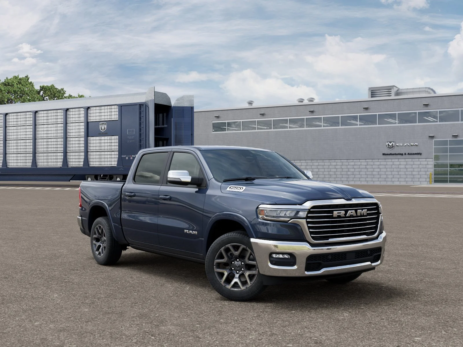 New 2026 Forged Blue Metallic Exterior Paint RAM LARAMIE image 3
