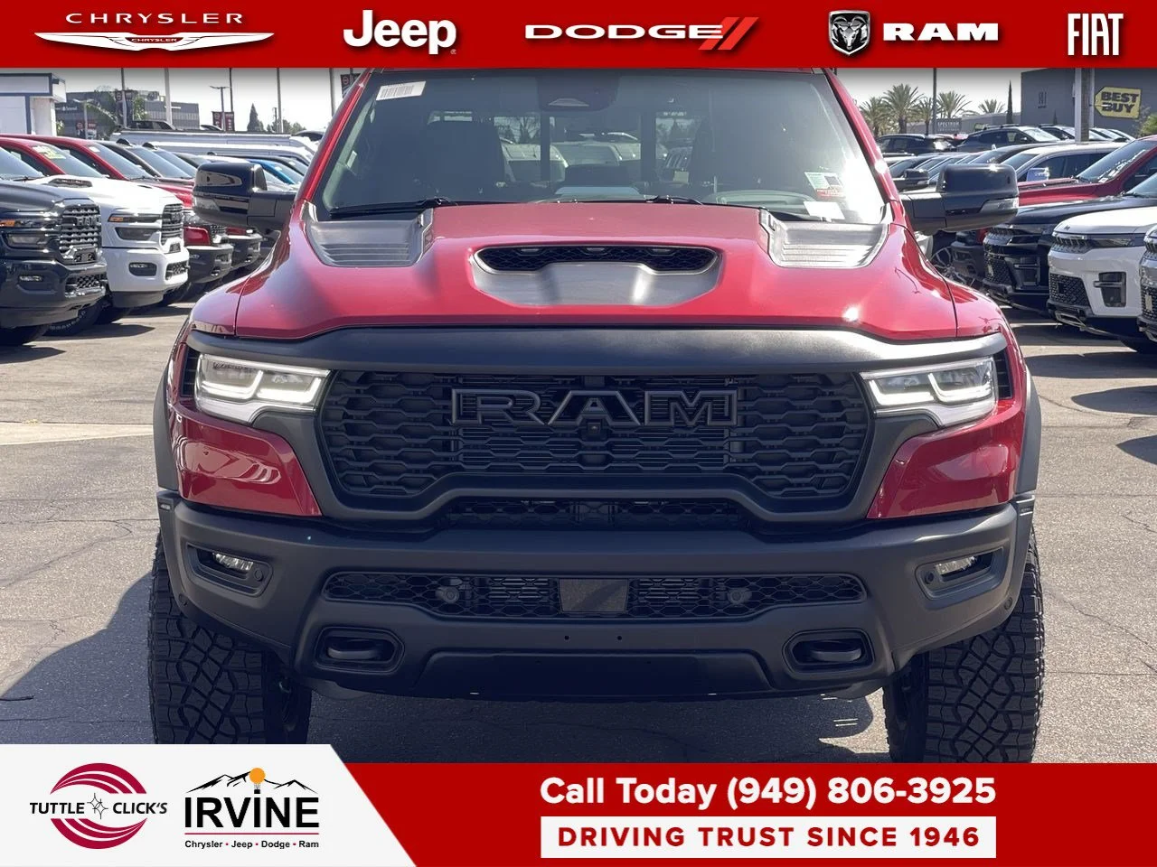 New 2027 Molten Red Pearl-Coat Exterior Paint RAM RHO image 8