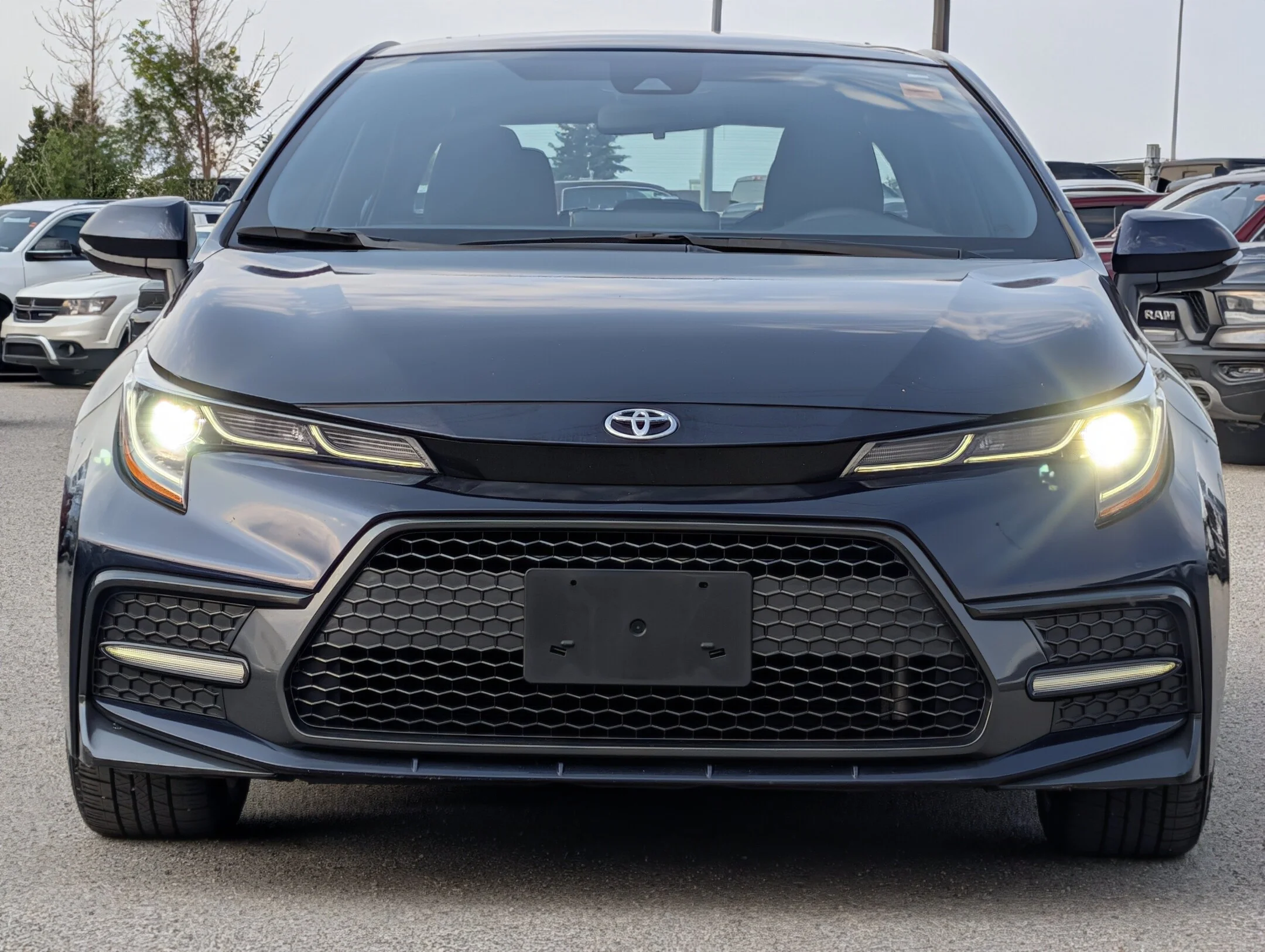 Used 2022 Blue Toyota SE - - 2.0L 4-Cyl - CVT Auto - Hatchback - Power Group & More! image 3
