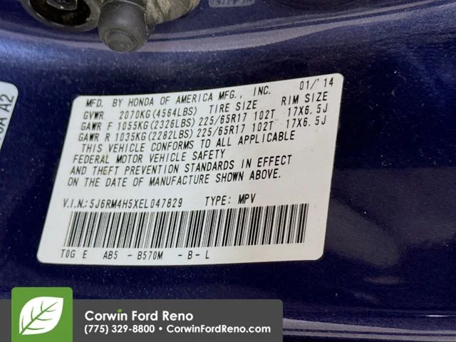 Used 2014 Blue Honda EX image 29