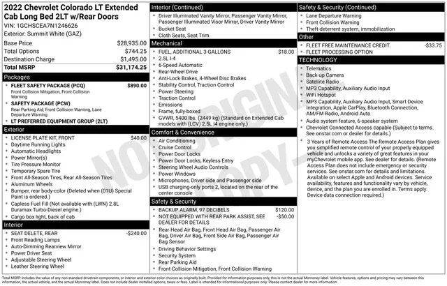 Used 2022 White Chevrolet LT image 7