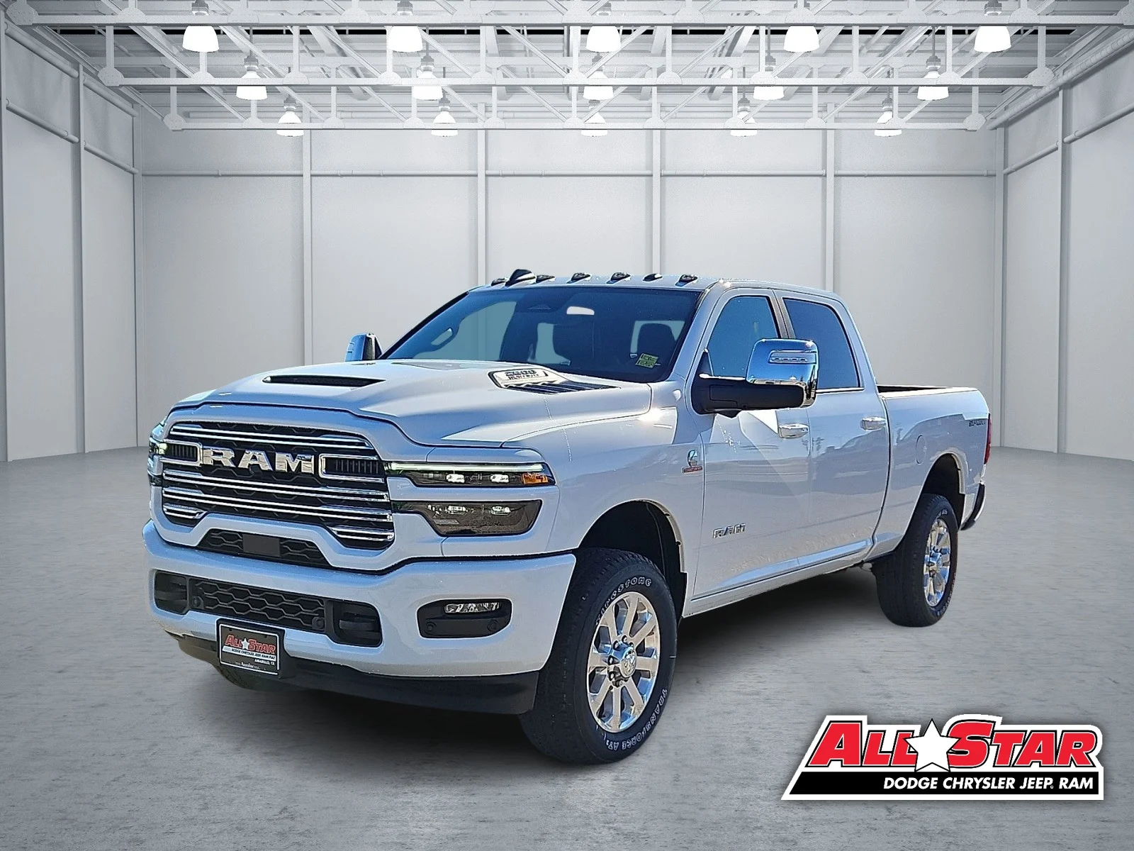 New 2026 Bright White Ram LARAMIE CREW CAB 4X4 6