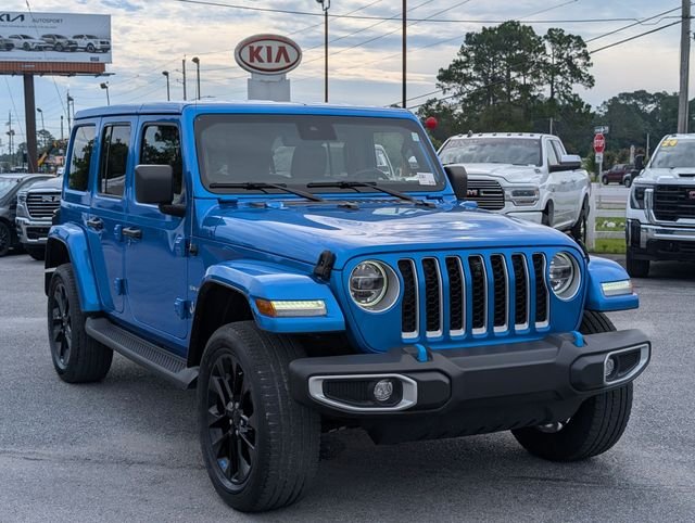 Used 2022 Blue Jeep Unlimited Sahara 4xe image 7