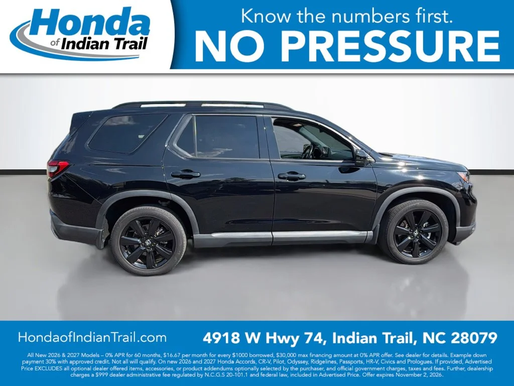 Used 2025 Crystal Black Pearl Honda Black Edition image 4