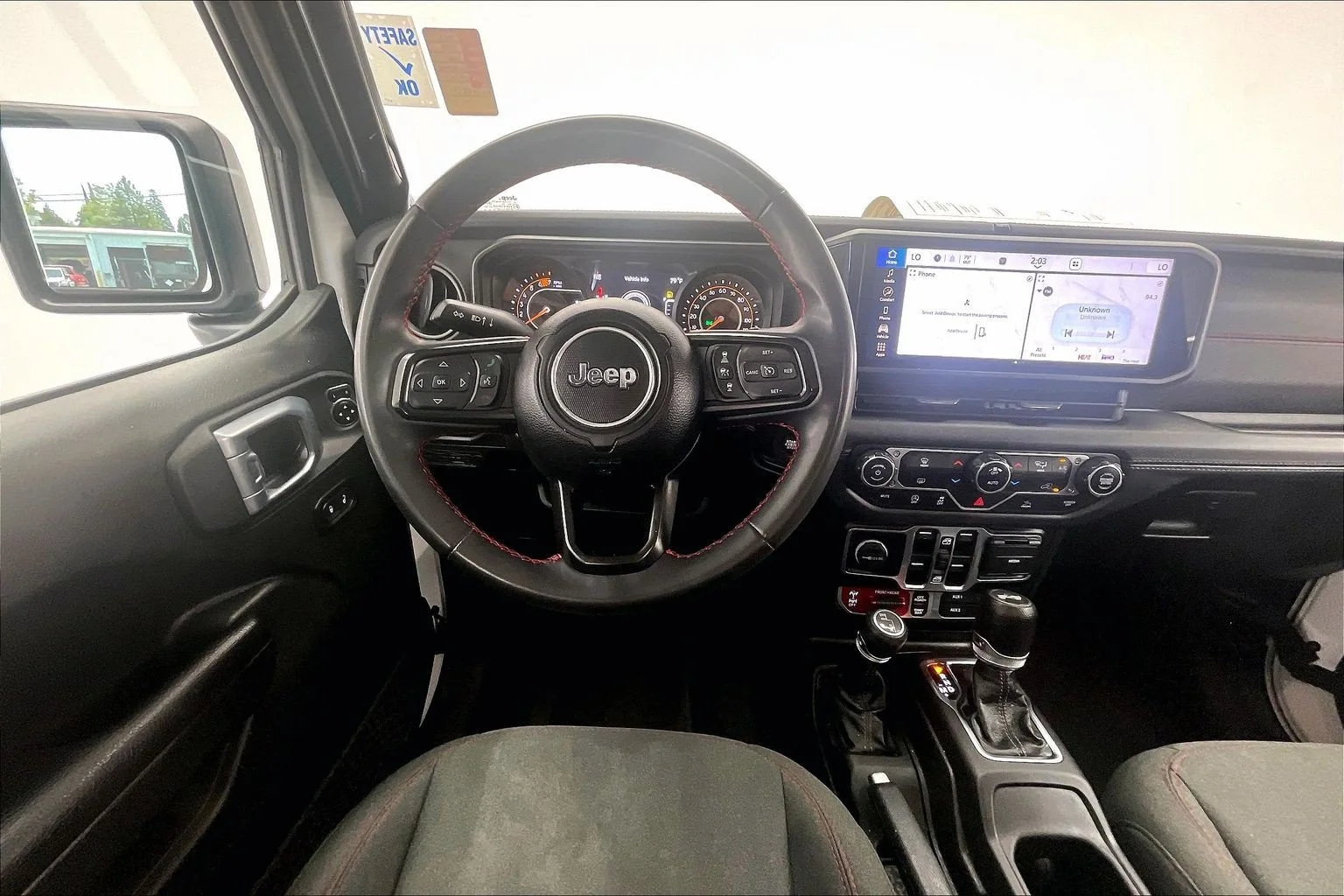 Used 2024 Bright White Clearcoat Jeep Rubicon image 4