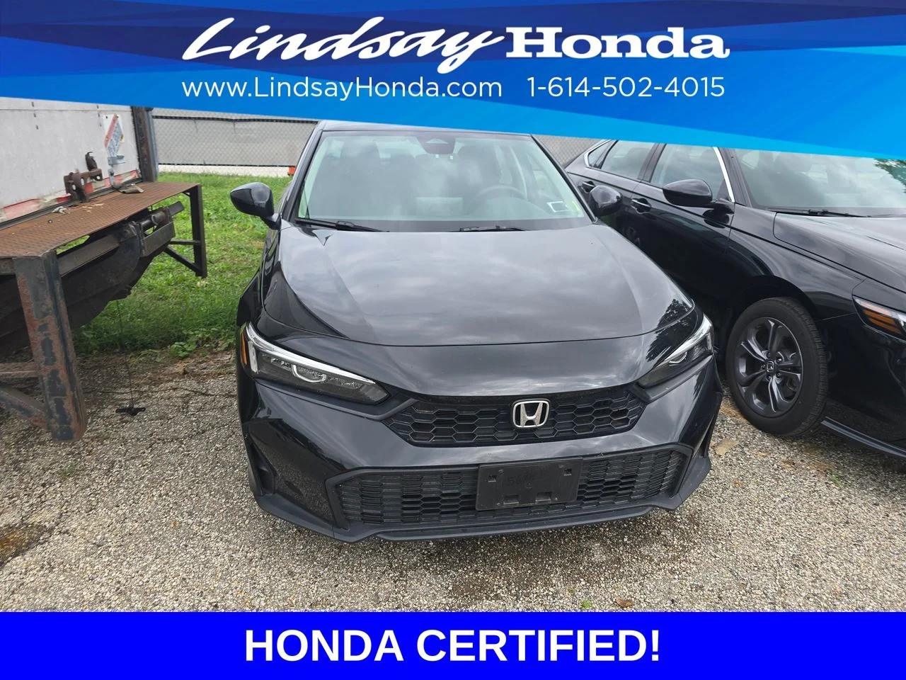 Certified Used 2025 Crystal Black Pearl Honda LX image 2