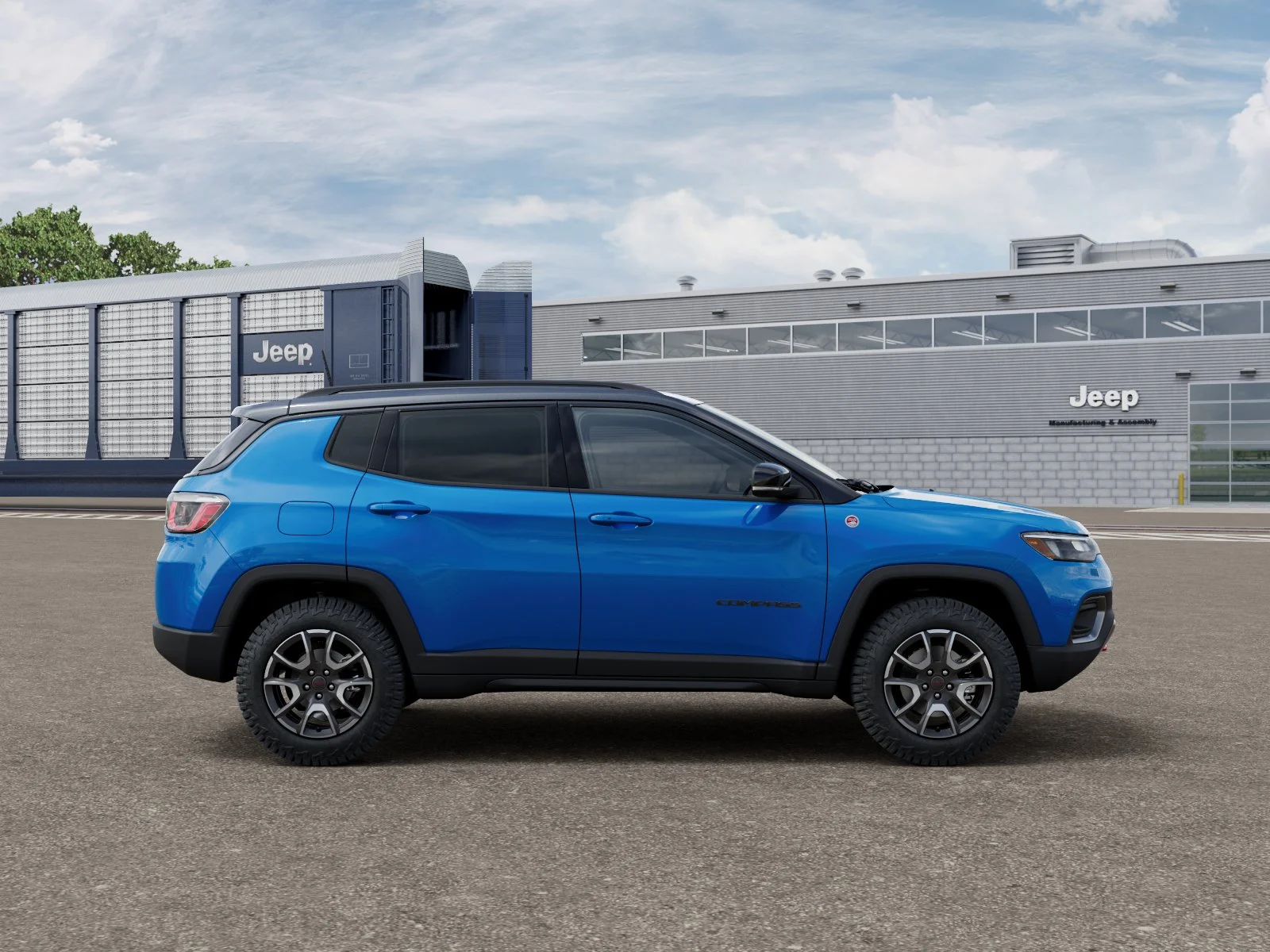 New 2026 Hydro Blue Pearl-Coat Exterior Paint Jeep Trailhawk image 21