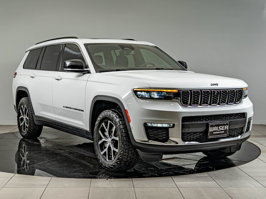 Used 2024 Bright White Clearcoat Jeep Limited image 3
