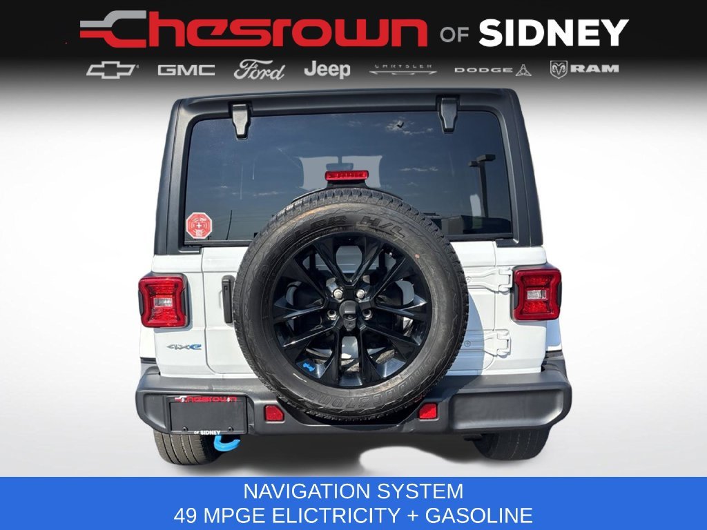 Used 2023 White Jeep Sahara 4xe image 4