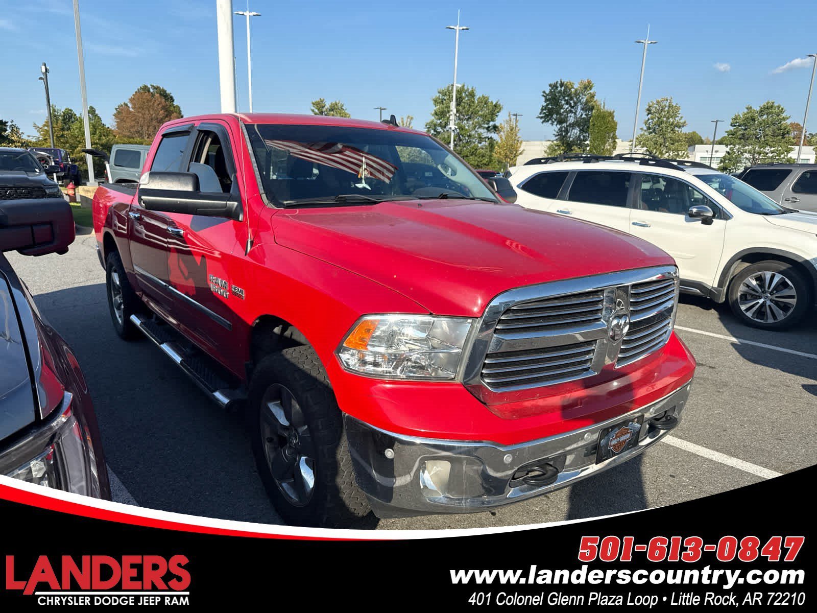 Used 2016 Flame Red Clearcoat Ram Big Horn image 1