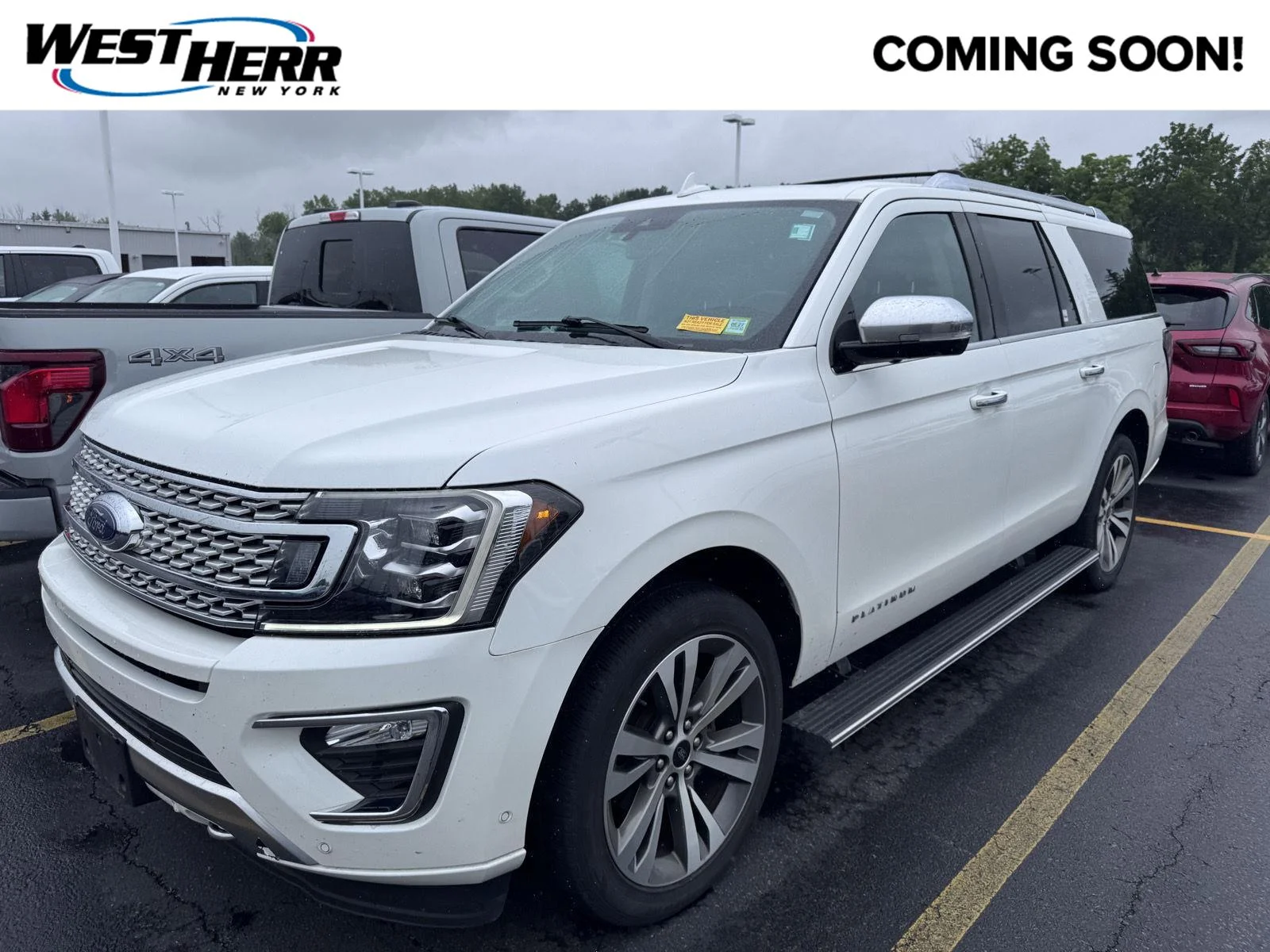 Used 2020 Star White Metallic Tri-Coat Ford Platinum image 1