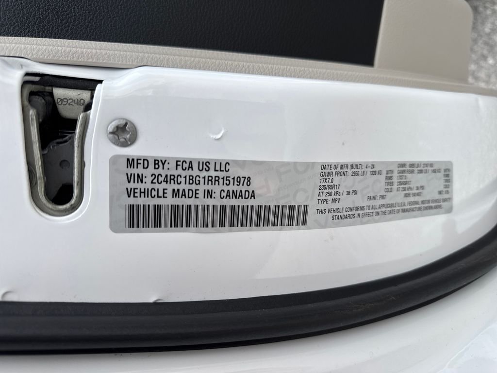 Used 2024 Bright White Clearcoat Chrysler Touring L image 29