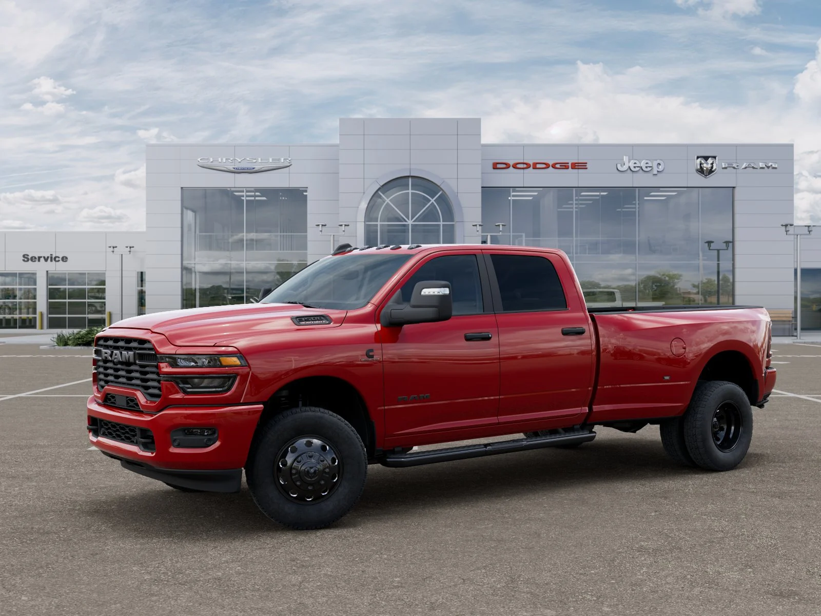 New 2026 Flame Red Clear-Coat Exterior Paint RAM Big Horn image 30