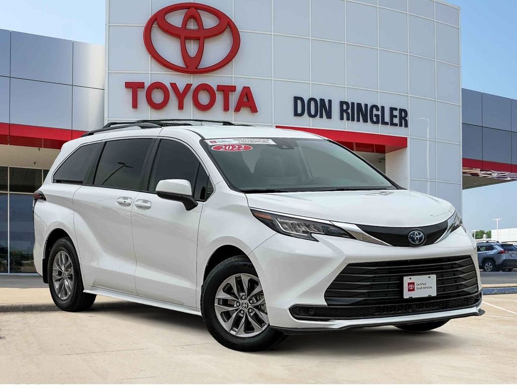 Certified Used 2022 White Toyota LE image 1