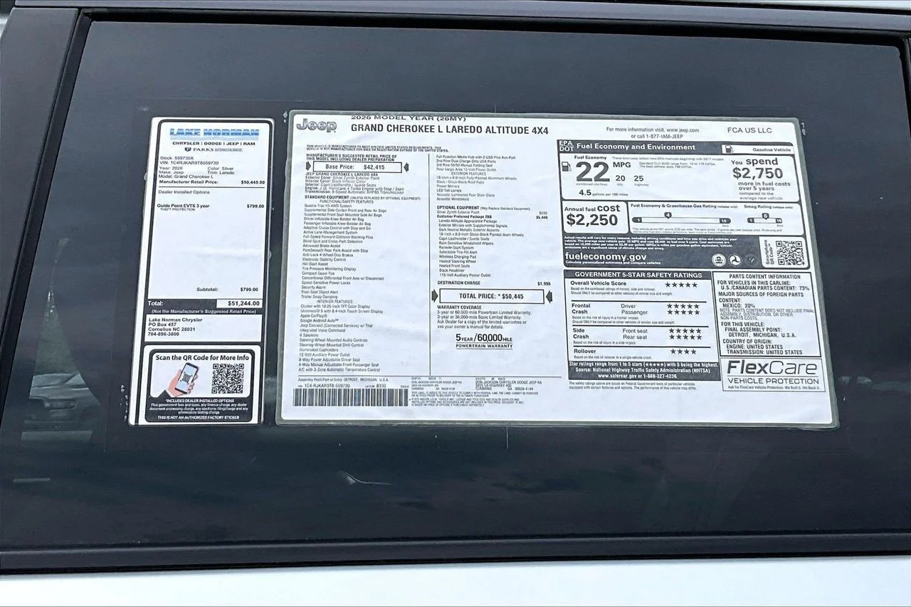 New 2026 Silver Zynith Exterior Paint Jeep Altitude image 37