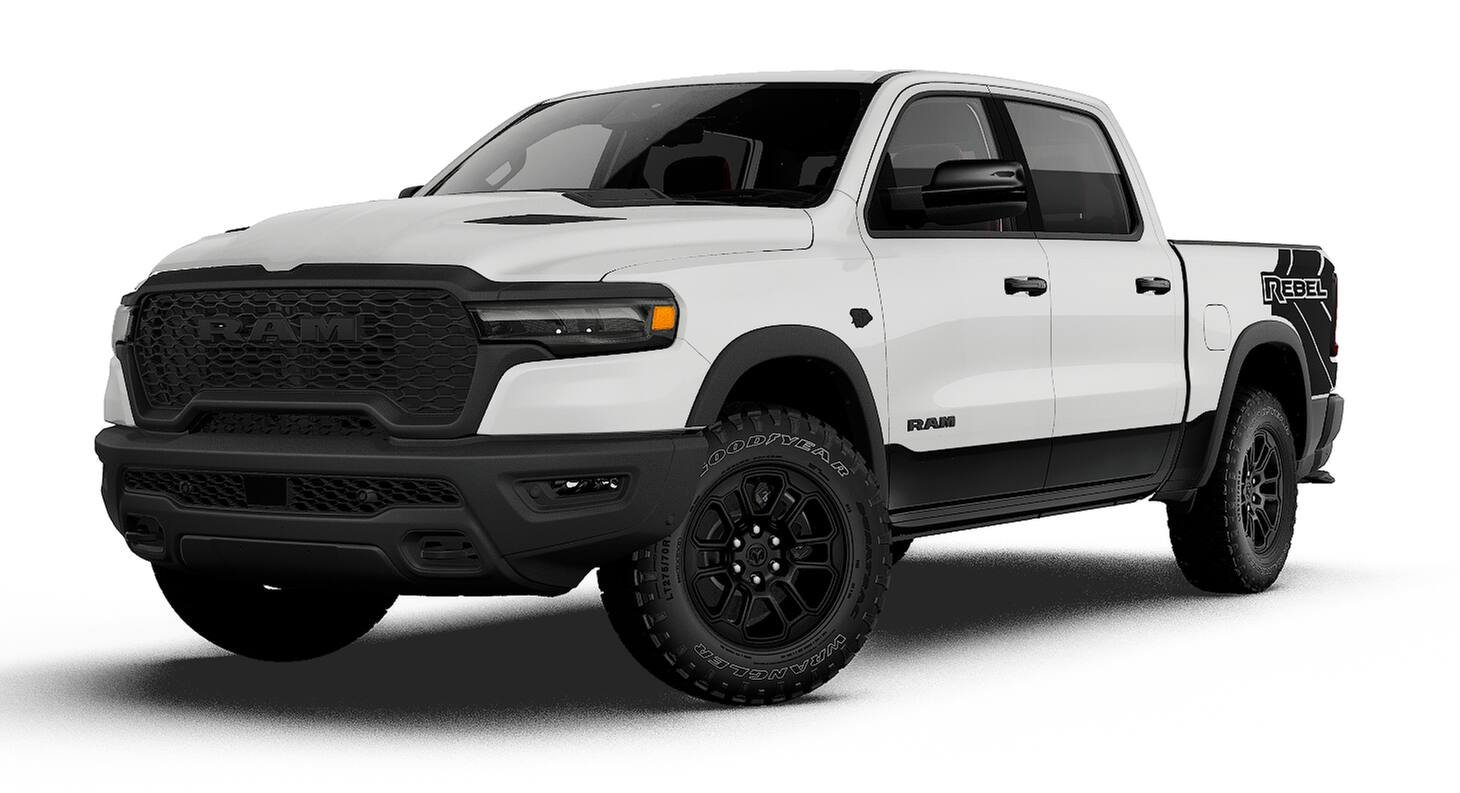 New 2027 Bright White Clear-Coat Exterior Paint RAM REBEL image 13