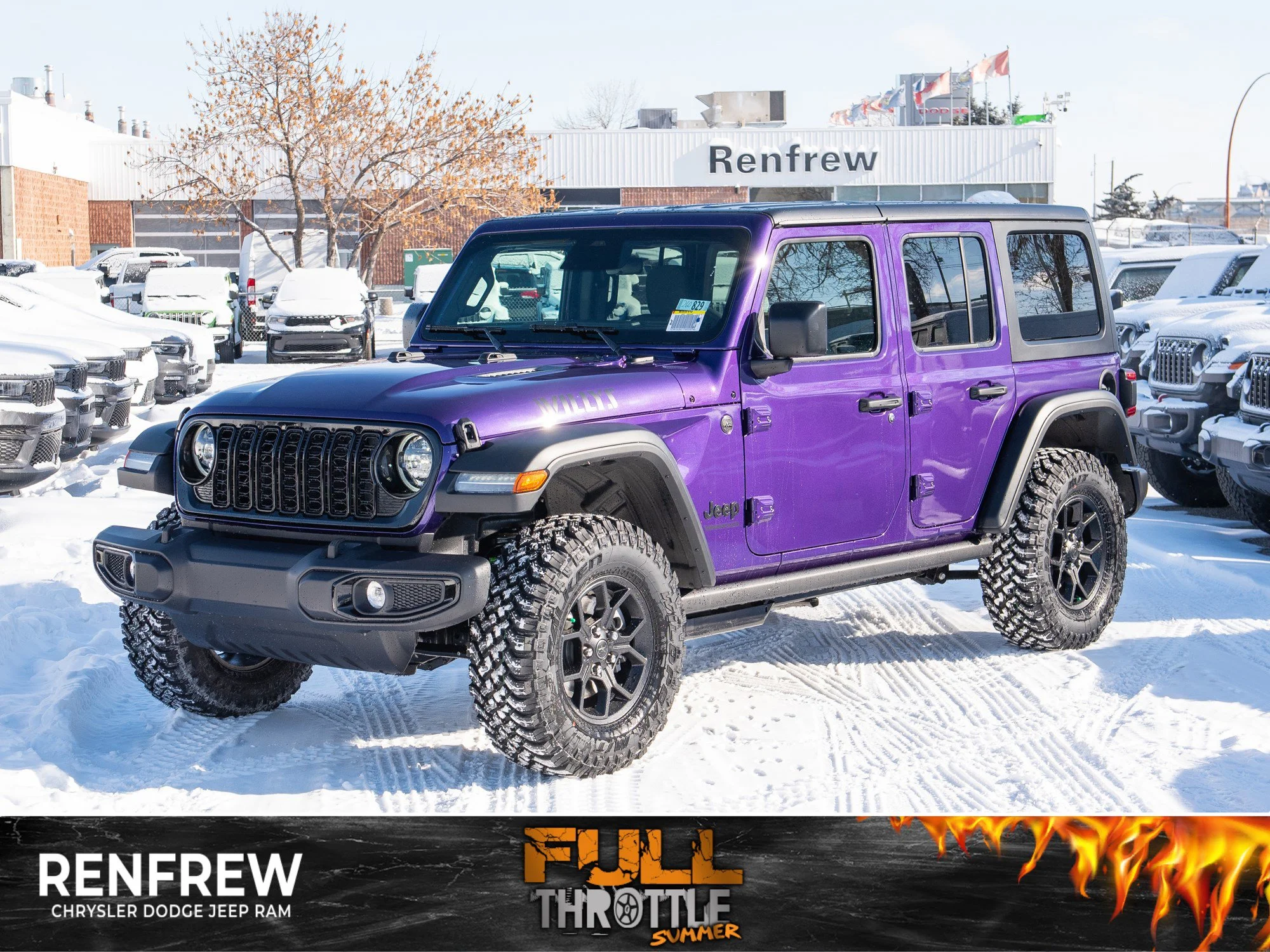 New 2026 reign Jeep Willys* 4 Door 4x4, Rear Locker, Rock Rails, Remote Start image 1