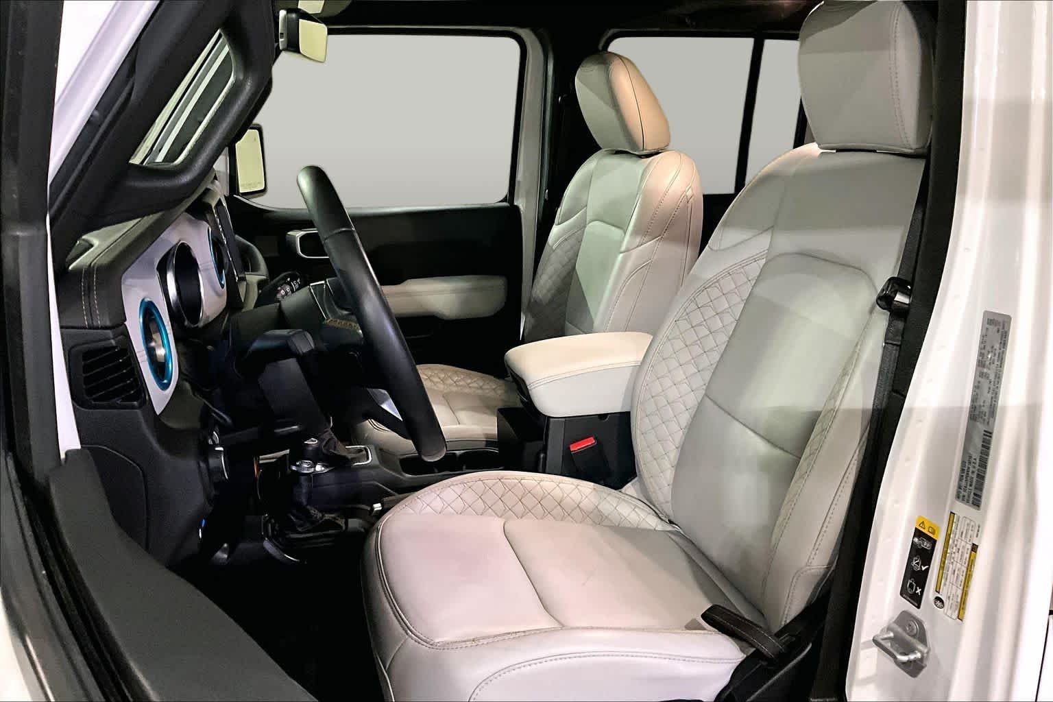 Used 2022 Bright White Clearcoat Jeep Unlimited Sahara High Altitude image 8