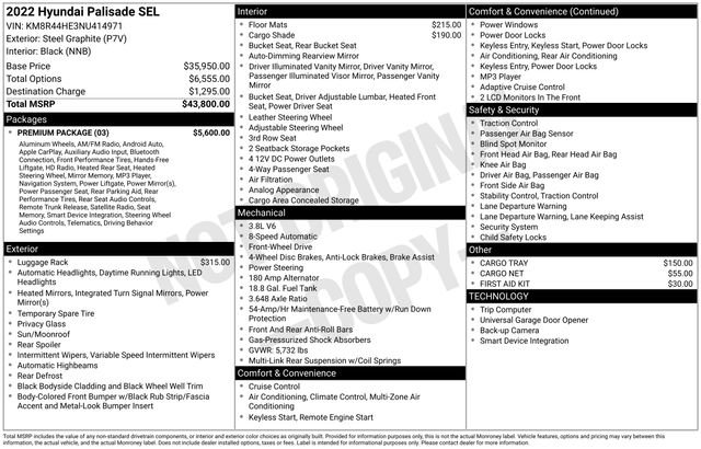 Certified Used 2022 Gray Hyundai SEL image 46