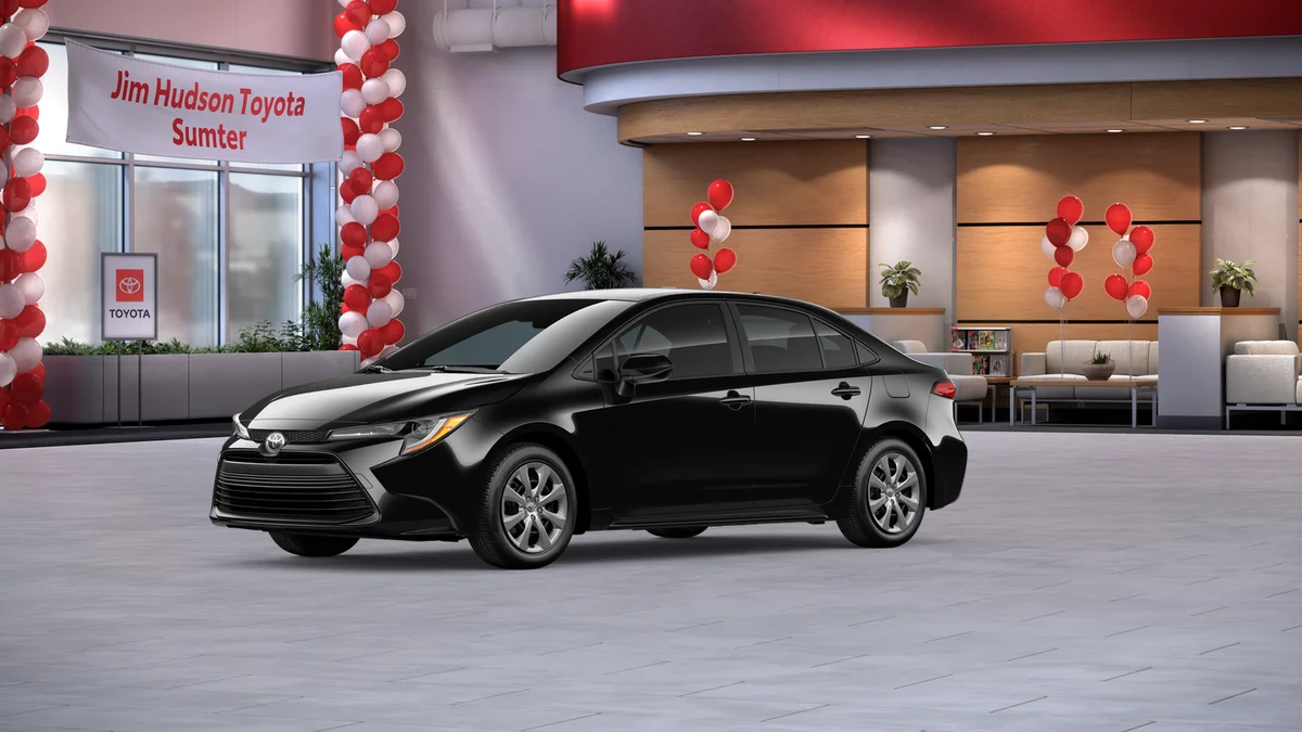 New 2026 Midnight Black Metallic Toyota LE image 24