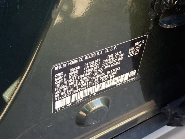 Certified Used 2016 Green Honda EX image 29