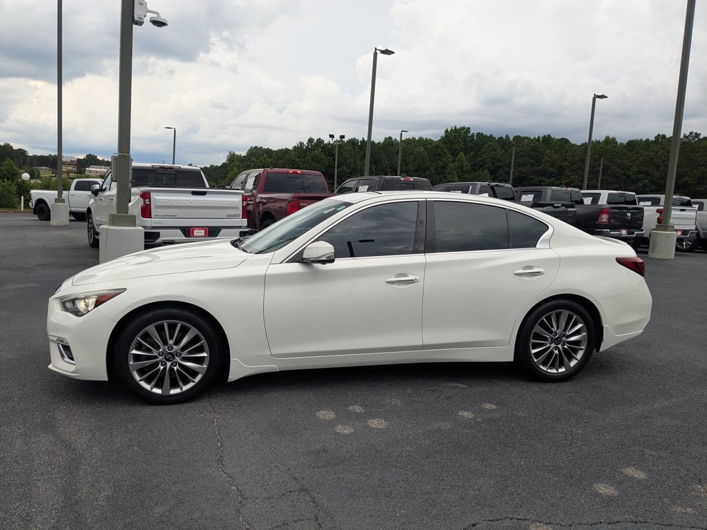 Used 2021 Pure White INFINITI 3.0t LUXE image 8