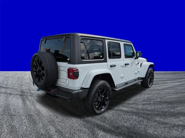 Certified Used 2023 Bright White Clearcoat Jeep Sahara 4xe image 4