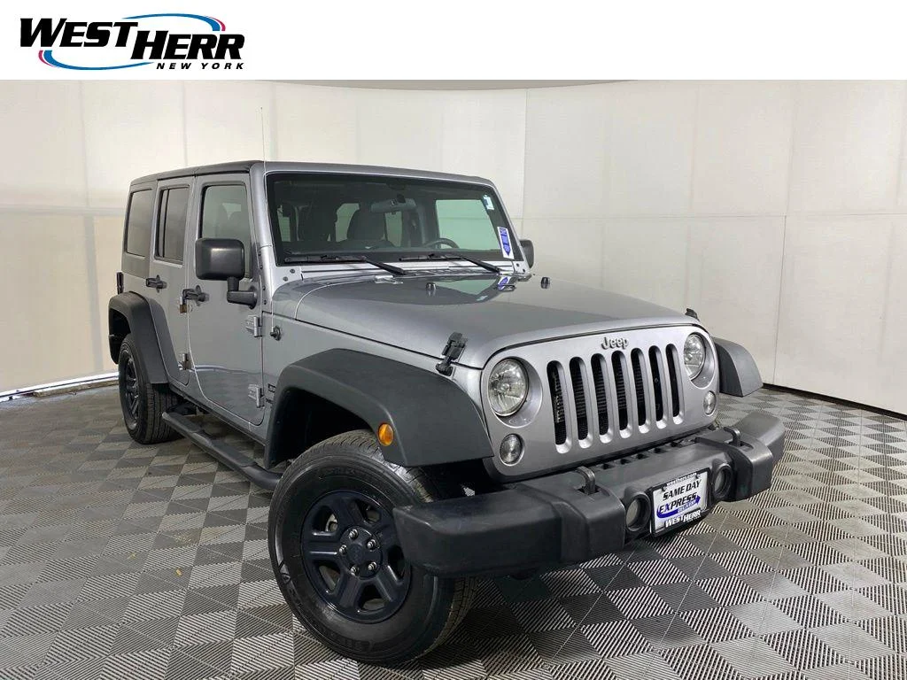 Used 2016 Billet Silver Metallic Clearco Jeep Unlimited Sport image 1