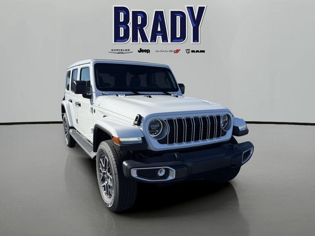New 2026 Bright White Clear-Coat Exterior Paint Jeep Sahara image 1