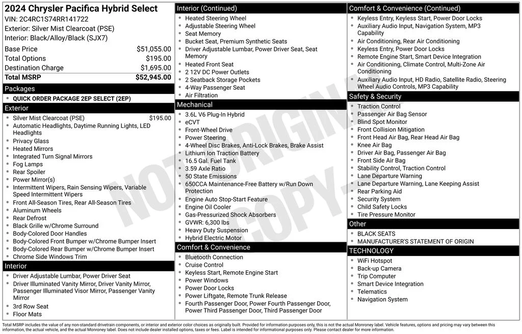 Used 2024 Silver Chrysler Select image 7