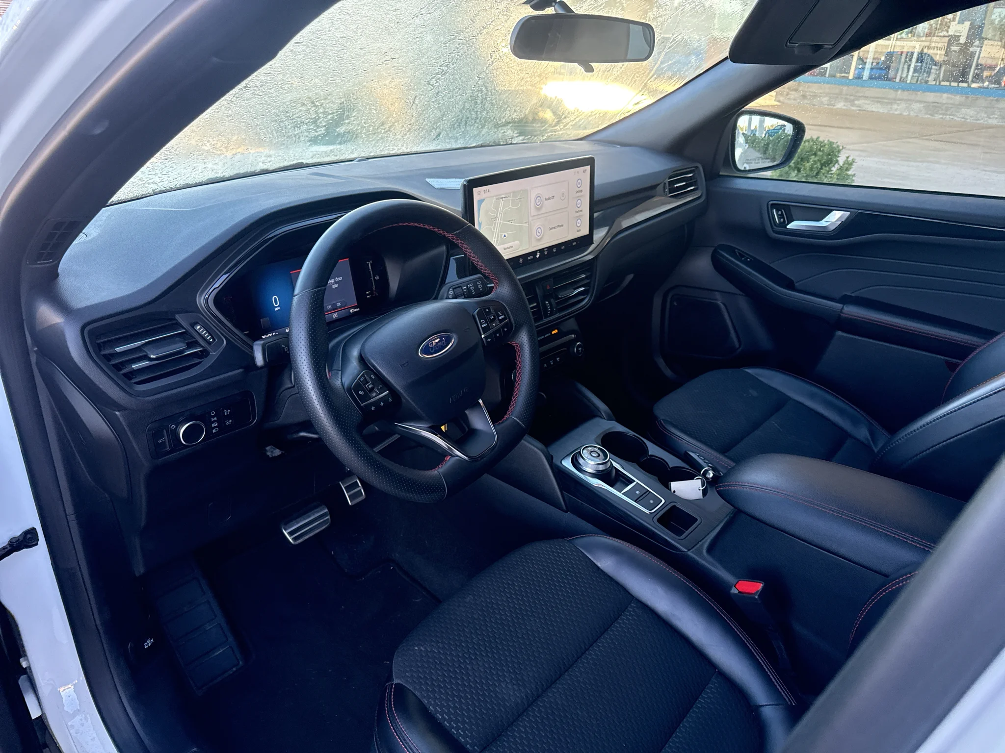 Used 2024 Star White Metallic Tri-Coat Ford ST-Line image 10