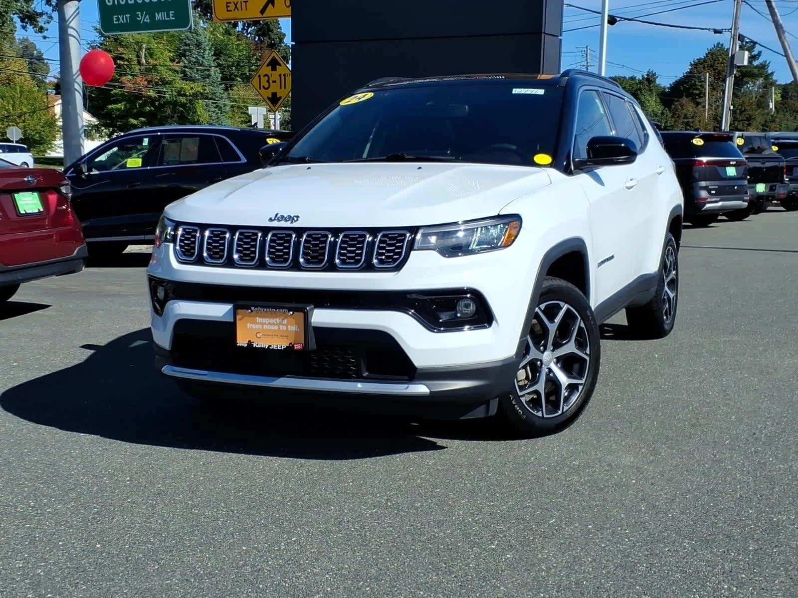Certified Used 2024 Bright White Clearcoat Jeep Limited image 2