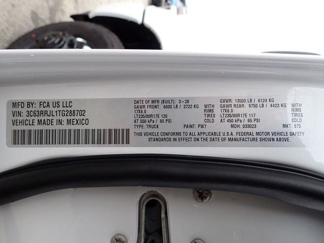 New 2026 Bright White Clear-Coat Exterior Paint RAM Laramie image 15