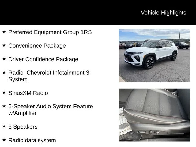 Used 2021 White Chevrolet RS image 8