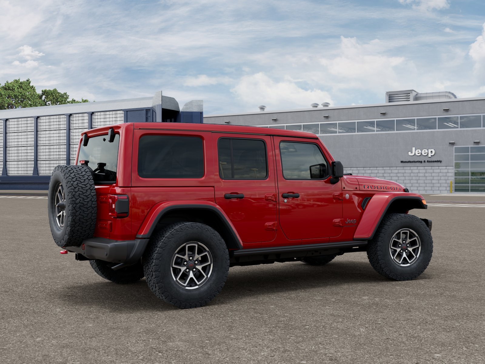 New 2027 Firecracker Red Clear-Coat Paint Jeep Rubicon X image 2