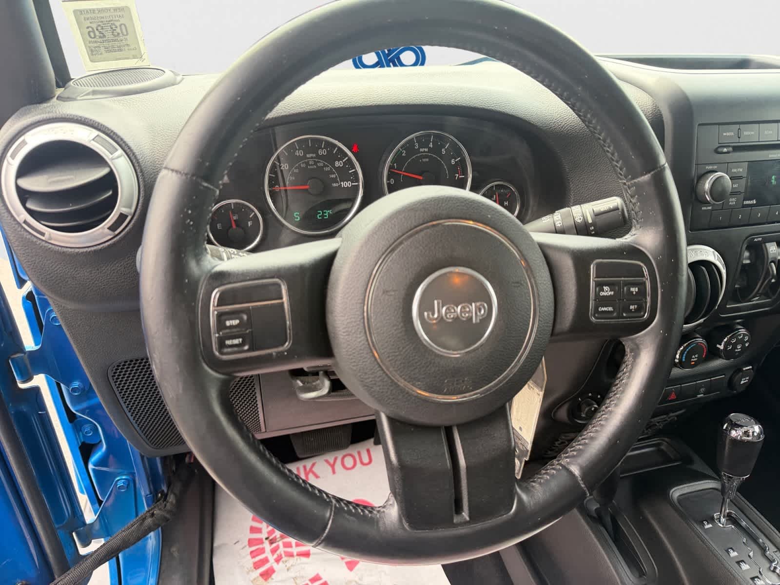Used 2015 Hydro Blue Pearl Coat Jeep Sahara image 15
