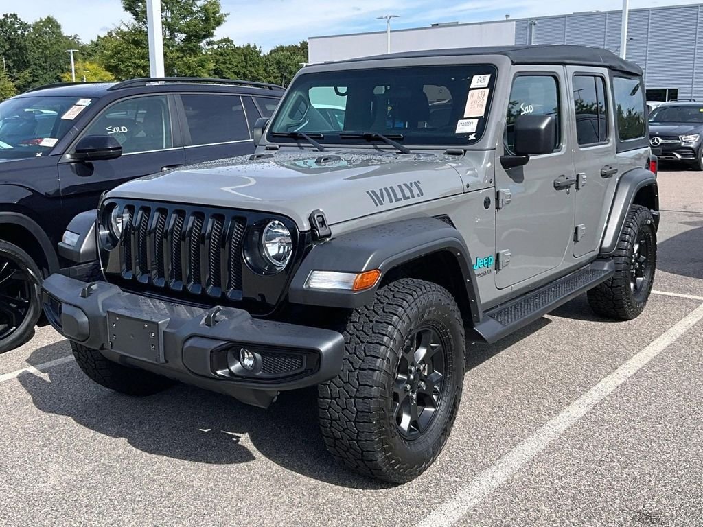 Used 2022 Gray Jeep Unlimited Willys image 3