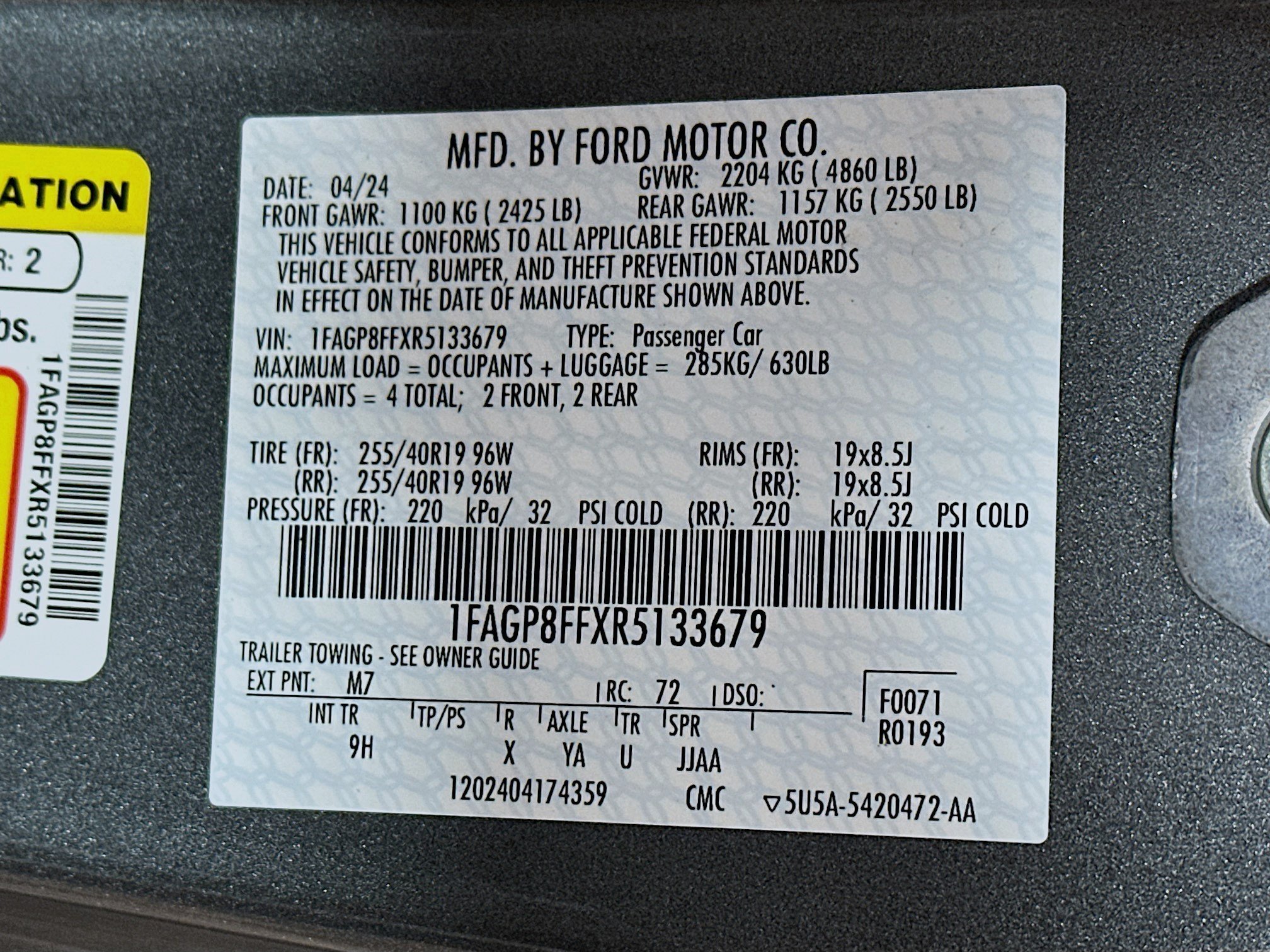 Used 2024 Gray Metallic Ford GT Premium image 30