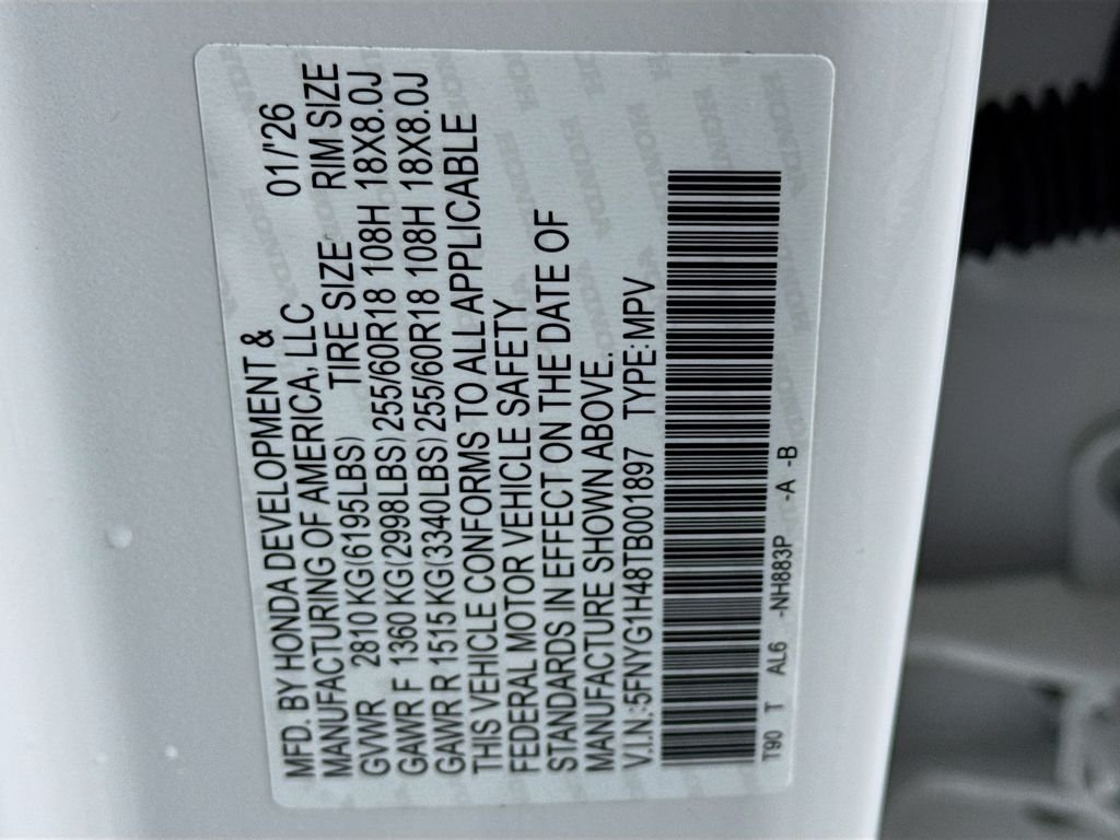 Certified Used 2026 Platinum White Pearl Honda EX-L image 45