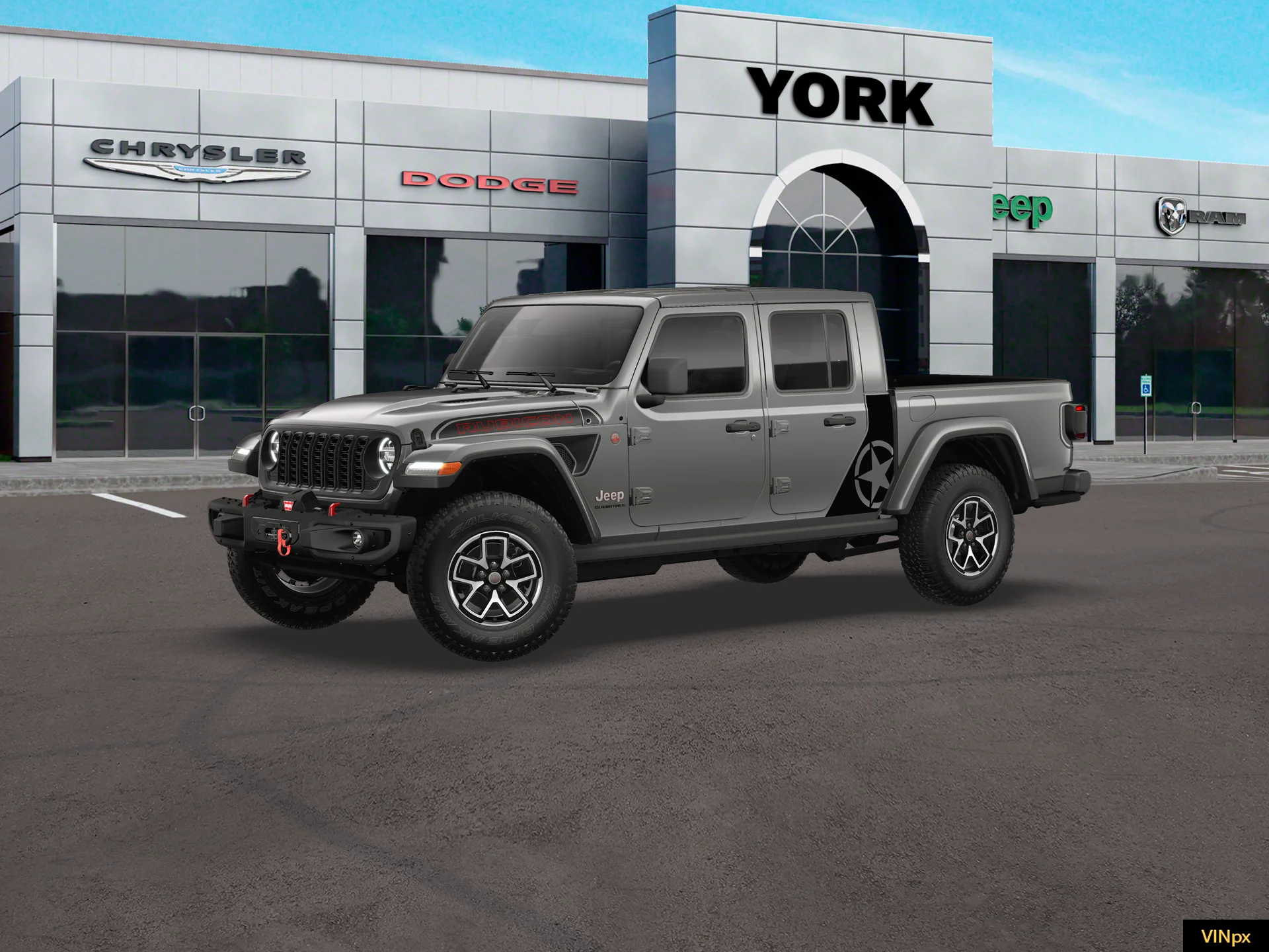 New 2026 Granite Crystal Metallic Clear-Coat Exterior Paint Jeep Rubicon X image 2