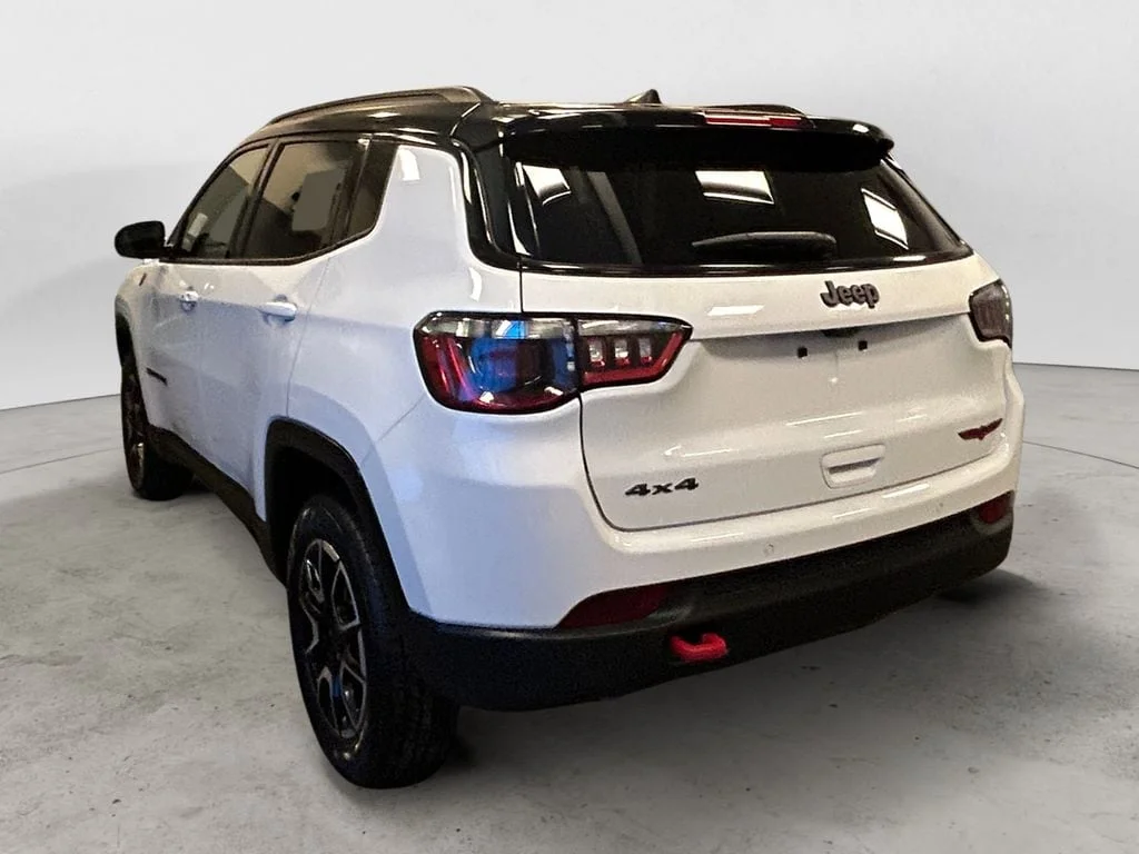 Used 2025 Bright White Jeep Trailhawk image 3
