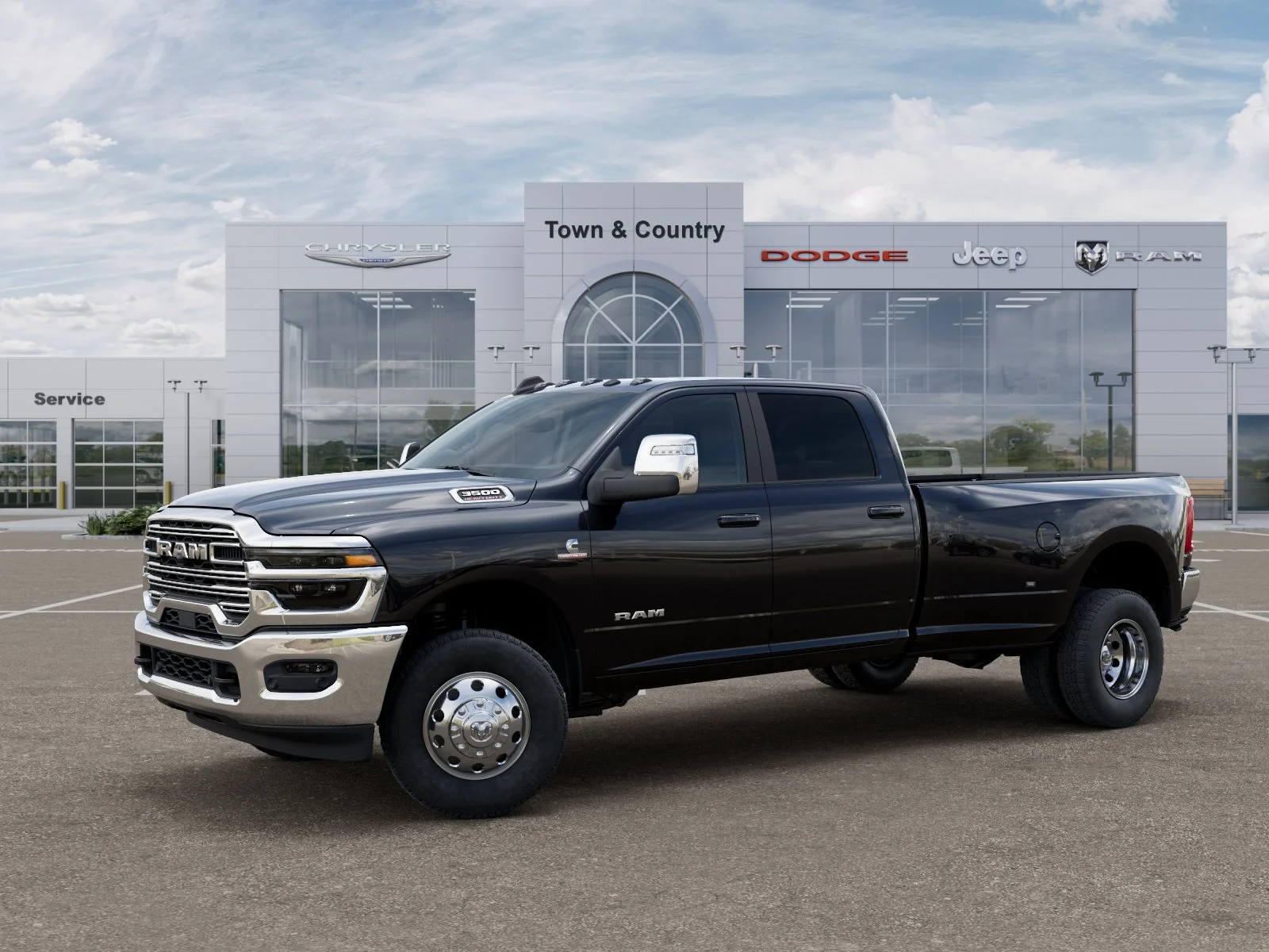New 2026 Diamond Black Crystal Pearl-Coat Exterior Paint RAM Laramie image 28